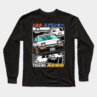 Toyota Sprinter Trueno (AE86) Streeting Racing Long Sleeve T-Shirt